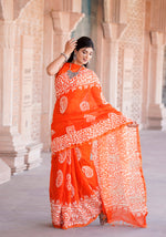 Load image into Gallery viewer, Cotton Chanderi Saree with Hand Block Print - Shivanya Handicrafts Women's Traditional Indian Wear