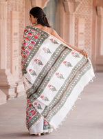 Load image into Gallery viewer, Cotton Chanderi Saree with Hand Block Print - Shivanya Handicrafts Women's Traditional Indian Wear