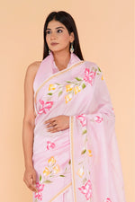 Load image into Gallery viewer, Pure Chanderi Silk Saree with Hand Block Print - Shivanya Handicrafts Women's Traditional Indian Wear