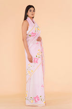 Load image into Gallery viewer, Pure Chanderi Silk Saree with Hand Block Print - Shivanya Handicrafts Women's Traditional Indian Wear