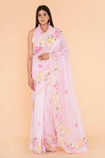 Load image into Gallery viewer, Pure Chanderi Silk Saree with Hand Block Print - Shivanya Handicrafts Women's Traditional Indian Wear