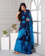 Load image into Gallery viewer, Unique Shibori Print Sarees | Tie and Dye Collection by Shivanya Handicrafts