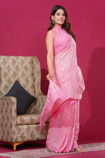 Load image into Gallery viewer, Mulmul Cotton Saree with Hand Block Print - Shivanya Handicrafts Women's Traditional Indian Wear