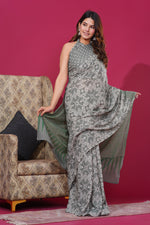 Load image into Gallery viewer, Mulmul Cotton Saree with Hand Block Print - Shivanya Handicrafts Women's Traditional Indian Wear