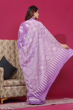Load image into Gallery viewer, Mulmul Cotton Saree with Hand Wax Batik Print - Shivanya Handicrafts Women's Traditional Indian Wear