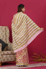 Load image into Gallery viewer, Mulmul Cotton Saree with Hand Block Print - Shivanya Handicrafts Women's Traditional Indian Wear