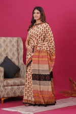 Load image into Gallery viewer, Mulmul Cotton Saree with Hand Block Print - Shivanya Handicrafts Women's Traditional Indian Wear