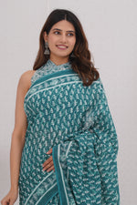 Load image into Gallery viewer, Mulmul Cotton Saree with Hand Block Print - Shivanya Handicrafts Women's Traditional Indian Wear