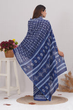 Load image into Gallery viewer, Mulmul Cotton Saree with Hand Block Print - Shivanya Handicrafts Women's Traditional Indian Wear