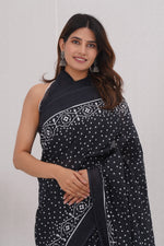 Load image into Gallery viewer, Mulmul Cotton Saree with Hand Block Print - Shivanya Handicrafts Women's Traditional Indian Wear