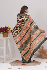 Load image into Gallery viewer, Mulmul Cotton Saree with Hand Block Print - Shivanya Handicrafts Women's Traditional Indian Wear