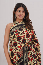 Load image into Gallery viewer, Mulmul Cotton Saree with Hand Block Print - Shivanya Handicrafts Women's Traditional Indian Wear