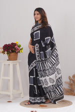 Load image into Gallery viewer, Mulmul Cotton Saree with Hand Block Print - Shivanya Handicrafts Women's Traditional Indian Wear
