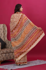 Load image into Gallery viewer, Mulmul Cotton Saree with Hand Block Print - Shivanya Handicrafts Women's Traditional Indian Wear