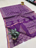 Load image into Gallery viewer, Shivanya Handicrafts Printed Kota Doriya Saree - Perfect for Festive Occasions