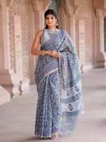 Load image into Gallery viewer, Cotton Chanderi Saree with Hand Block Print - Shivanya Handicrafts Women&#39;s Traditional Indian Wear
