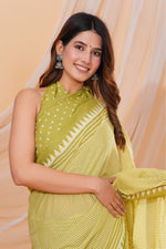 Load image into Gallery viewer, Mulmul Cotton Saree with Hand Block Print - Shivanya Handicrafts Women&#39;s Traditional Indian Wear
