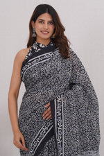 Load image into Gallery viewer, Mulmul Cotton Saree with Hand Block Print - Shivanya Handicrafts Women&#39;s Traditional Indian Wear
