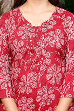 Load image into Gallery viewer, Printed Cotton Women Straight Kurta with Pant with Dupatta Set
