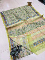 Load image into Gallery viewer, Shivanya Handicrafts Printed Kota Doriya Saree - Perfect for Festive Occasions
