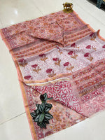 Load image into Gallery viewer, Shivanya Handicrafts Printed Kota Doriya Saree - Perfect for Festive Occasions
