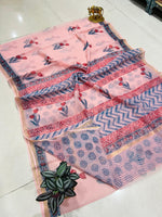 Load image into Gallery viewer, Shivanya Handicrafts Printed Kota Doriya Saree - Perfect for Festive Occasions
