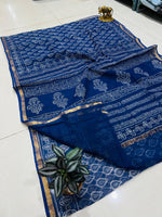 Load image into Gallery viewer, Shivanya Handicrafts Printed Kota Doriya Saree - Perfect for Festive Occasions

