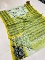 Load image into Gallery viewer, Shivanya Handicrafts Printed Kota Doriya Saree - Perfect for Festive Occasions
