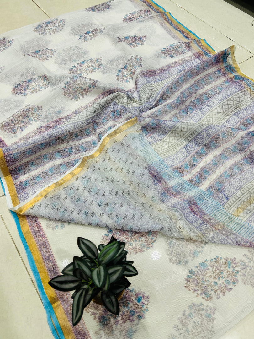 Shivanya Handicrafts Printed Kota Doriya Saree - Perfect for Festive Occasions