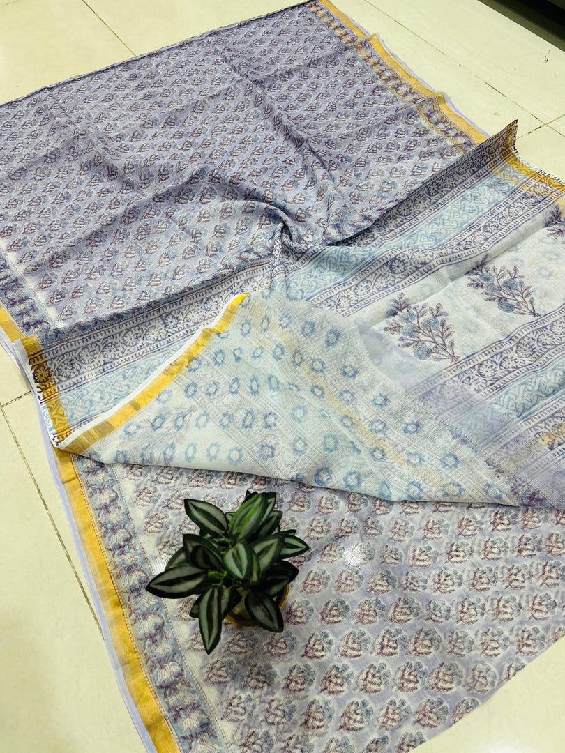 Shivanya Handicrafts Printed Kota Doriya Saree - Perfect for Festive Occasions