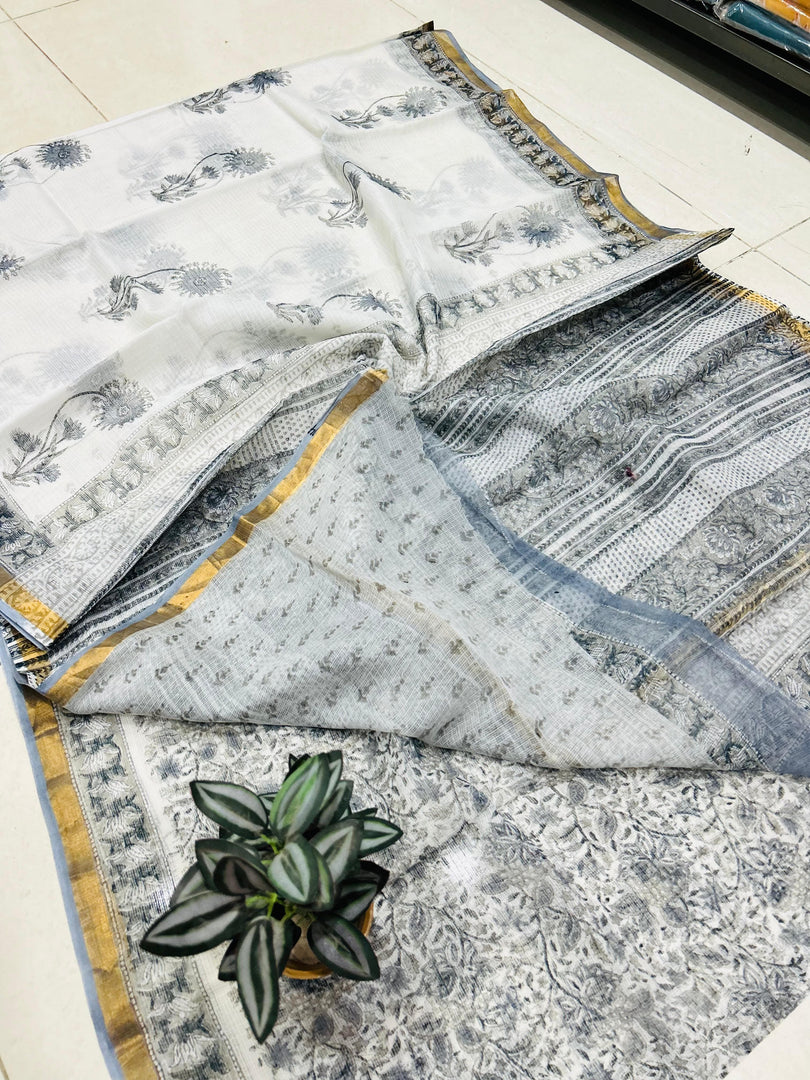 Shivanya Handicrafts Printed Kota Doriya Saree - Perfect for Festive Occasions