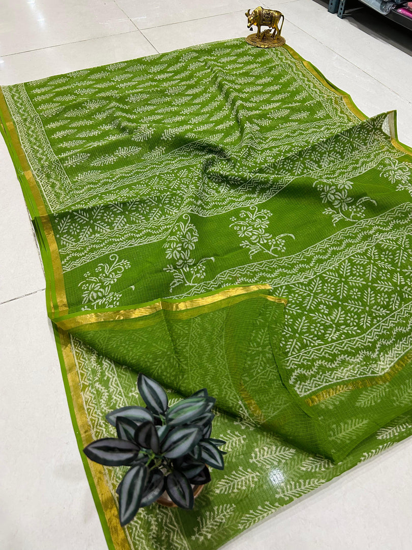 Shivanya Handicrafts Printed Kota Doriya Saree - Perfect for Festive Occasions