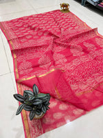 Load image into Gallery viewer, Shivanya Handicrafts Printed Kota Doriya Saree - Perfect for Festive Occasions
