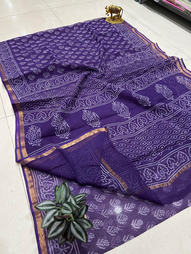 Shivanya Handicrafts Printed Kota Doriya Saree - Perfect for Festive Occasions