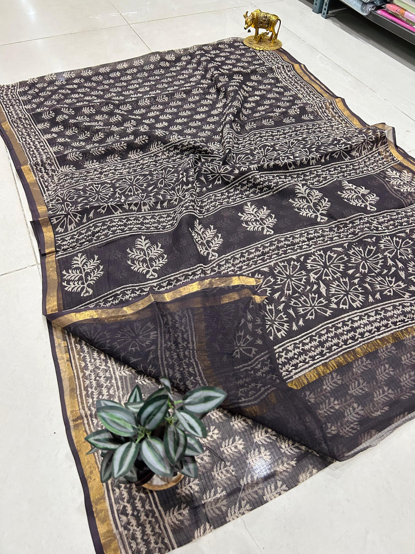 Shivanya Handicrafts Printed Kota Doriya Saree - Perfect for Festive Occasions