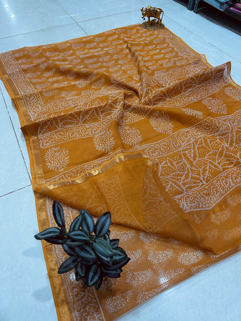 Shivanya Handicrafts Printed Kota Doriya Saree - Perfect for Festive Occasions